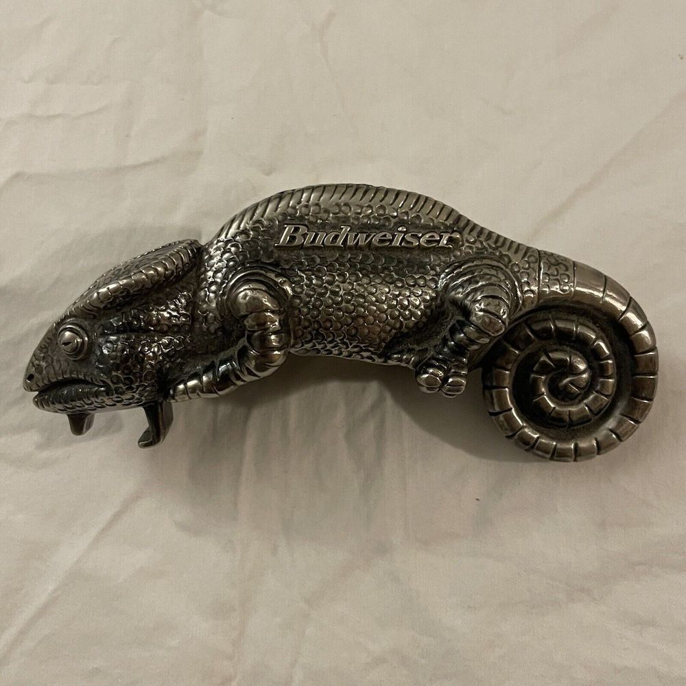 Anheuser-Busch Pewter Louis the Lizard Bottle Opener - Picture 1 of 11